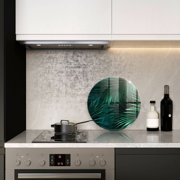 De vidrio templado Hojas de la selva salvaje