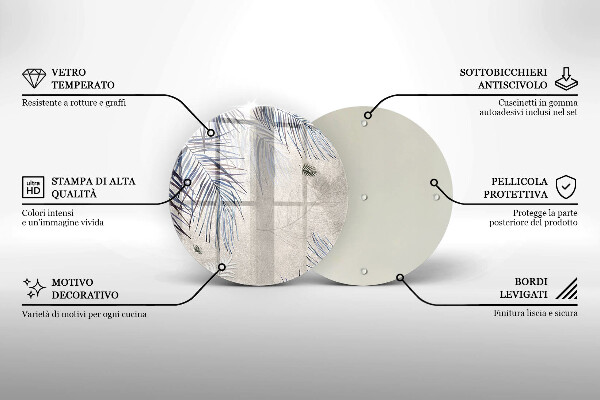 De vidrio templado Hojas sutiles