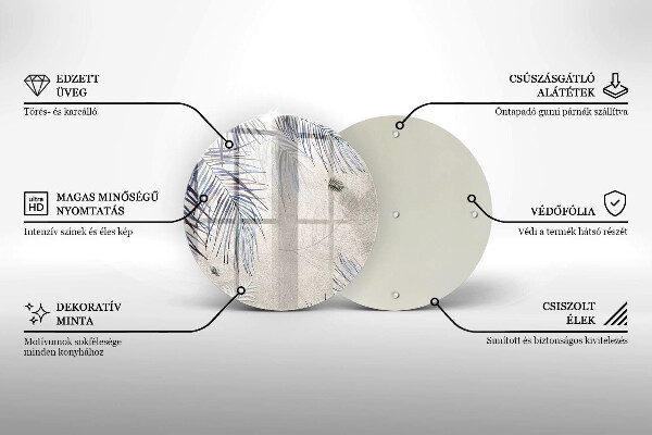 De vidrio templado Hojas sutiles