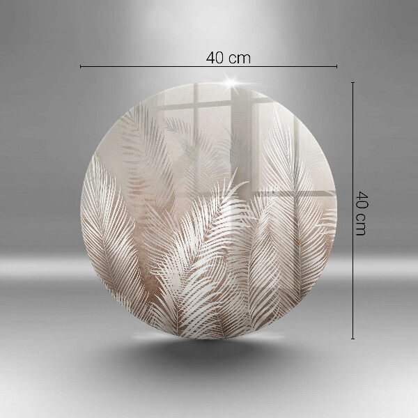 De vidrio templado Hojas de vegetación boho