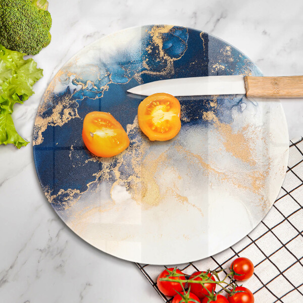 De vidrio templado Abstracción con azul