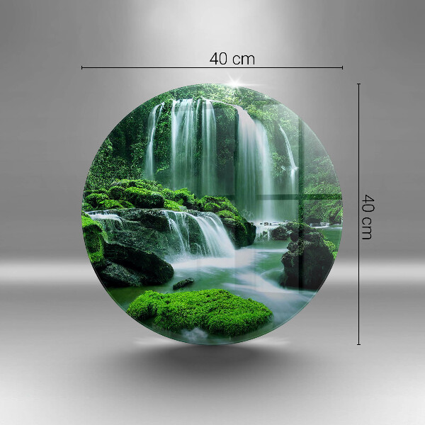 De vidrio templado Cascada salvaje en la selva