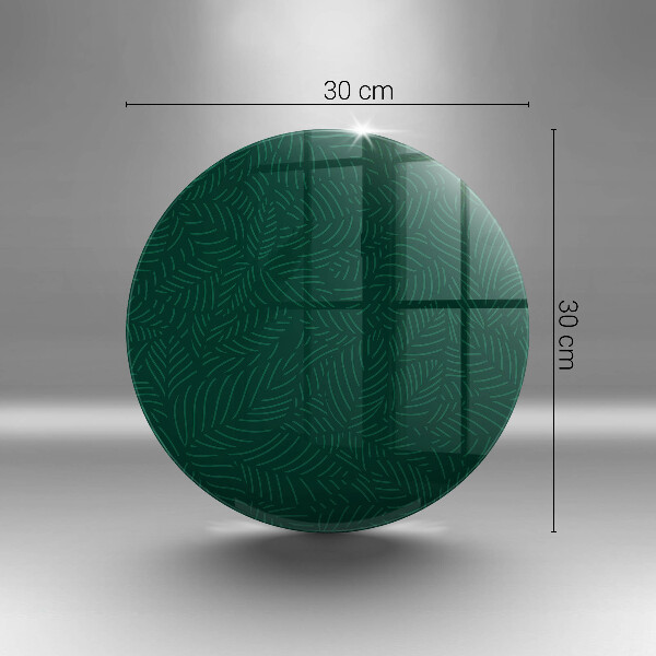 De vidrio templado Hojas minimalistas