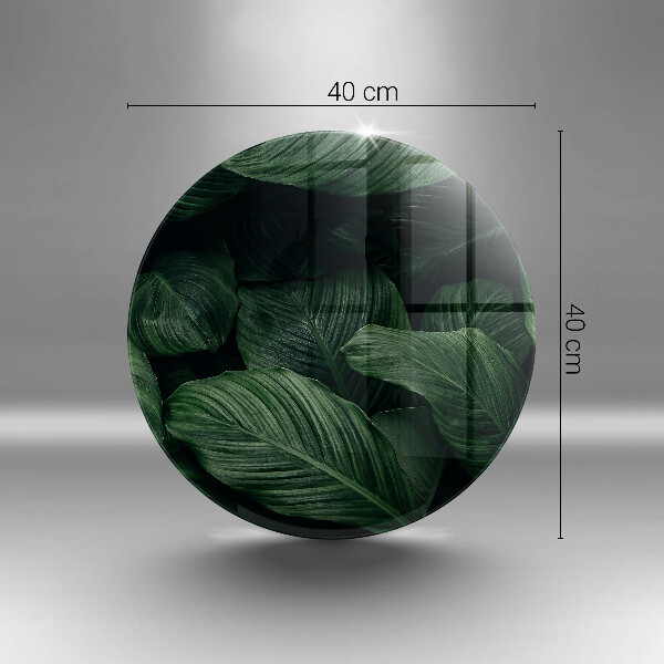 De vidrio templado Hojas oscuras