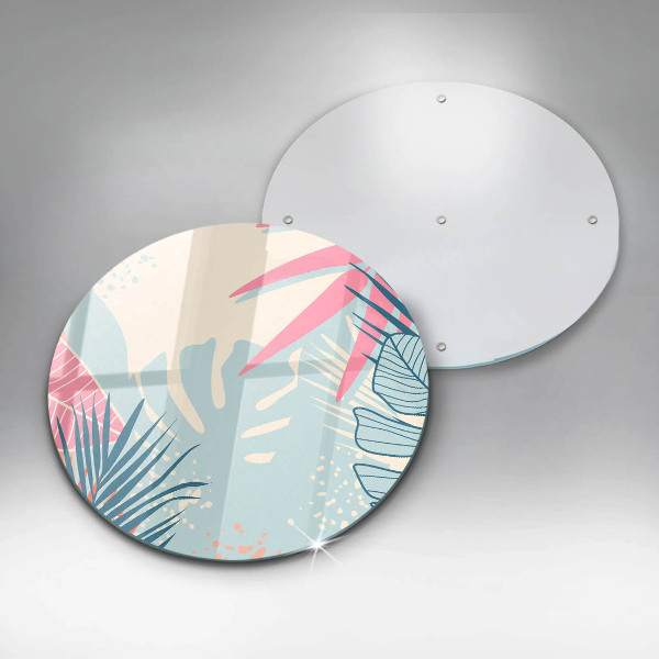 De vidrio templado Hojas pastel