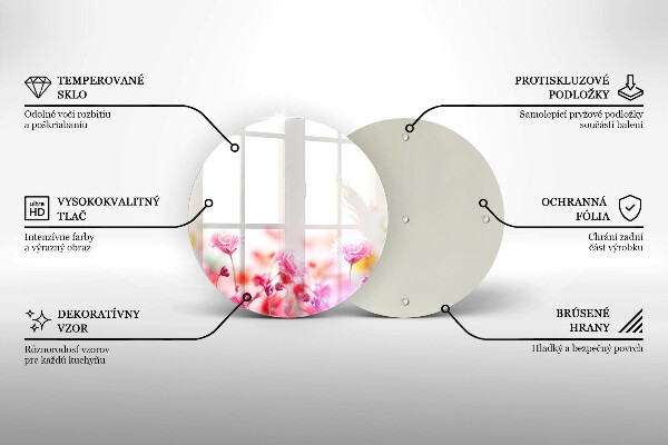 De vidrio templado Prado de flores