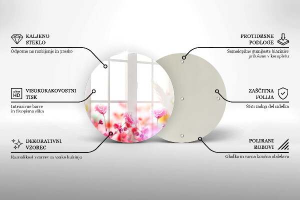 De vidrio templado Prado de flores