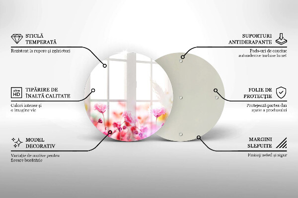 De vidrio templado Prado de flores