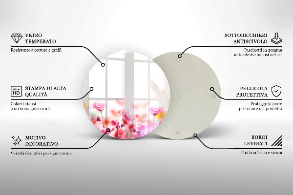 De vidrio templado Prado de flores