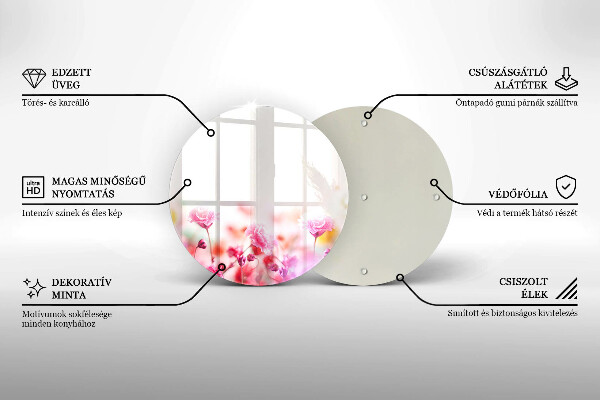 De vidrio templado Prado de flores