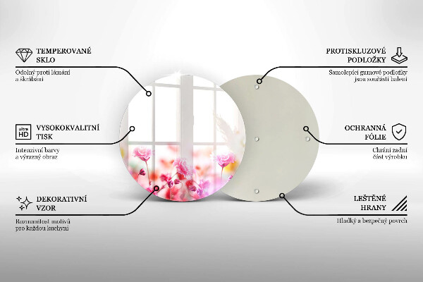 De vidrio templado Prado de flores