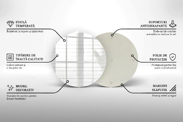 De vidrio templado Tableros brillantes modernos