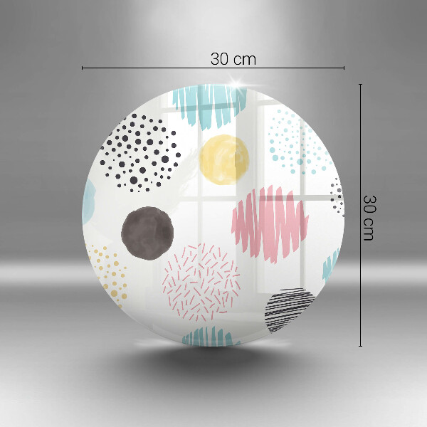 De vidrio templado Formas pintadas