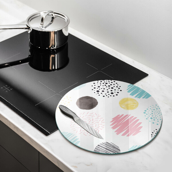 De vidrio templado Formas pintadas