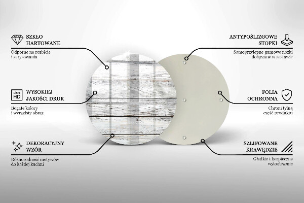 De vidrio templado Tableros de madera brillantes