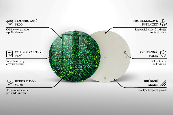 De vidrio templado Planta con hojas pequeñas