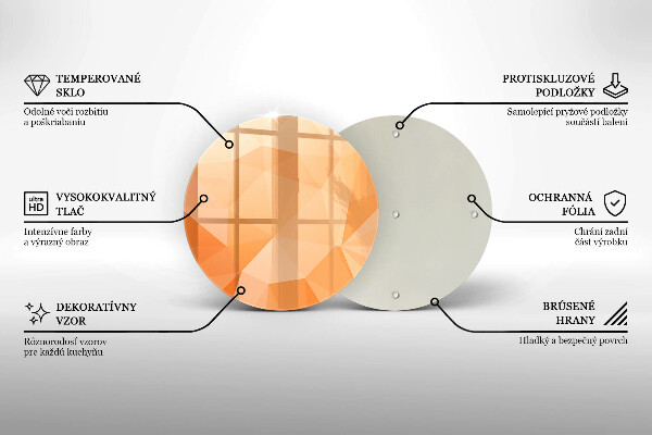 De vidrio templado Fondo geométrico