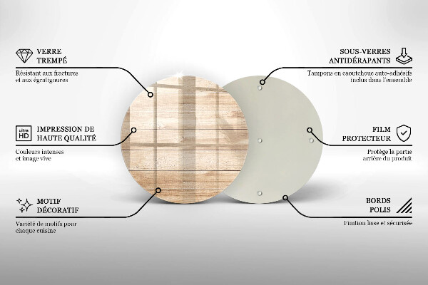 De vidrio templado Tablones de madera