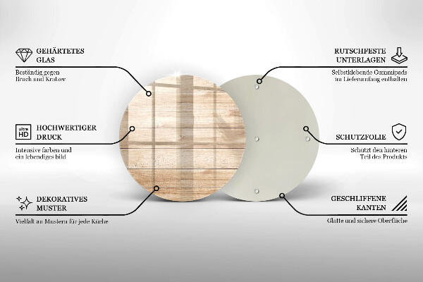 De vidrio templado Tablones de madera