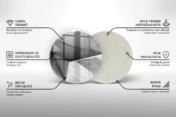 De vidrio templado Abstracción concreta