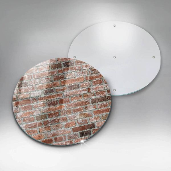 De vidrio templado Antiguo muro de ladrillo