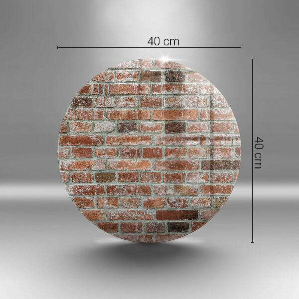 De vidrio templado Antiguo muro de ladrillo