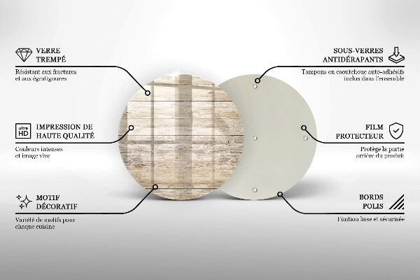 De vidrio templado Tablones de madera