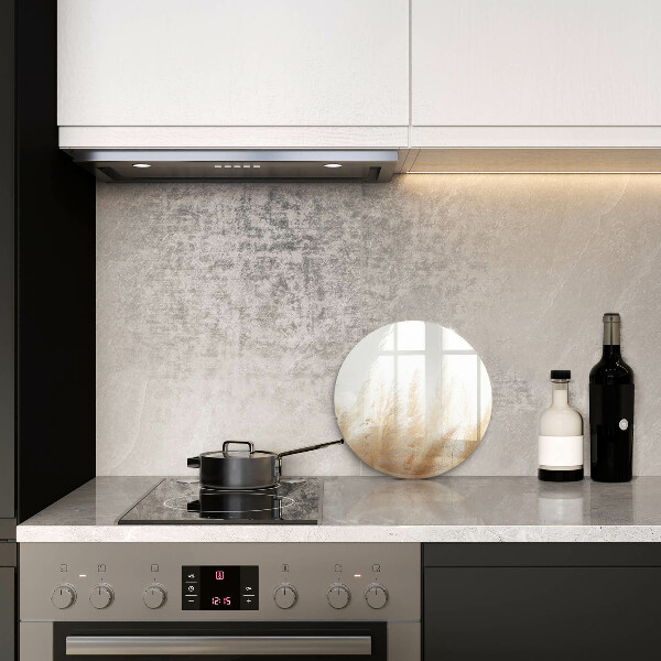 De vidrio templado Hierba de la pampa