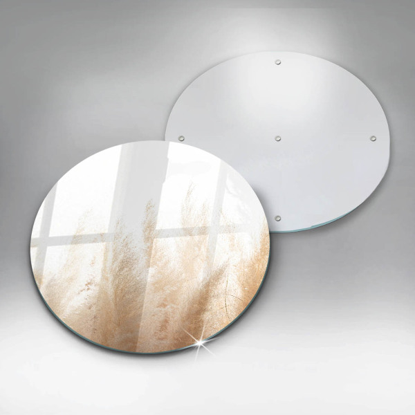 De vidrio templado Hierba de la pampa