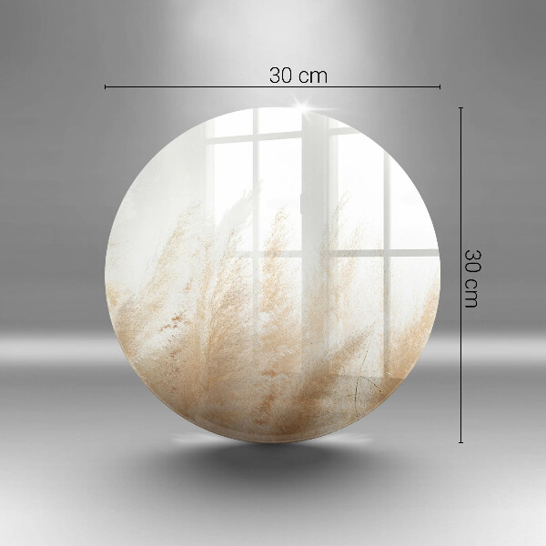De vidrio templado Hierba de la pampa