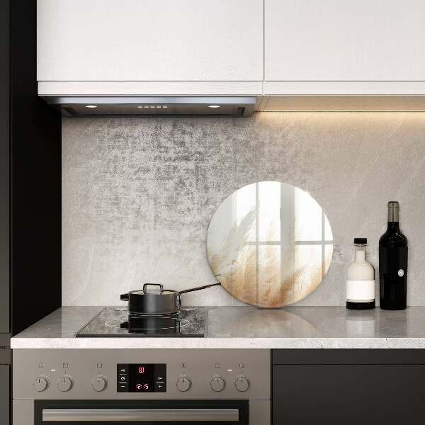 De vidrio templado Hierba de la pampa