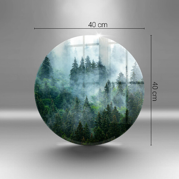 De vidrio templado Bosque en la niebla