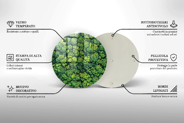 De vidrio templado Planta de musgo natural