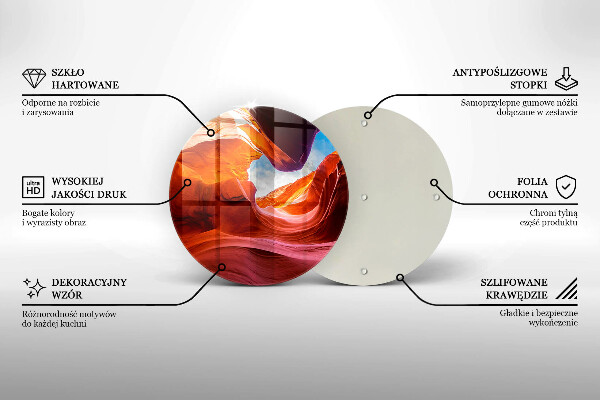 De vidrio templado Paisaje de roca del cañón