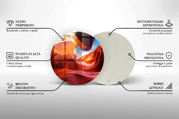 De vidrio templado Paisaje de roca del cañón
