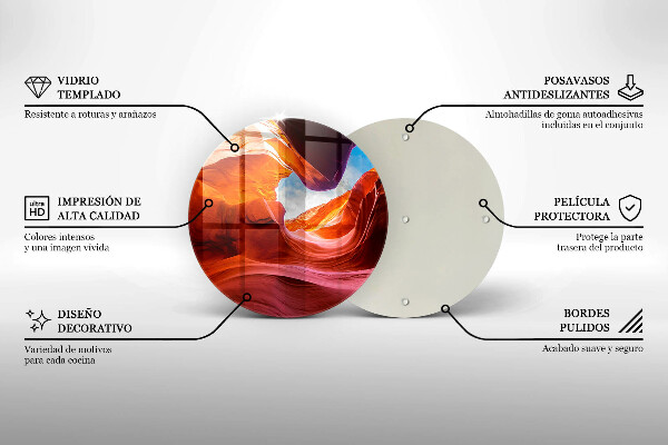 De vidrio templado Paisaje de roca del cañón