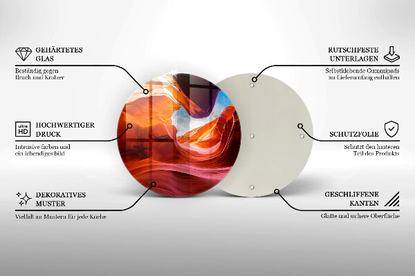 De vidrio templado Paisaje de roca del cañón