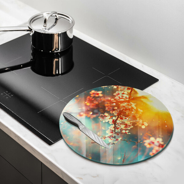 De vidrio templado La manzana florece al sol