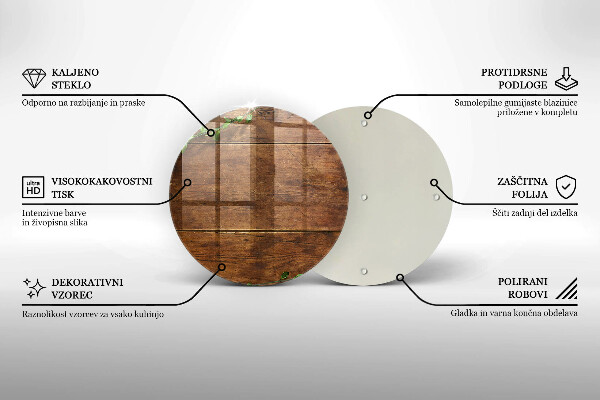 De vidrio templado Tablas y hojas de madera