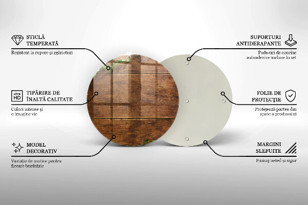 De vidrio templado Tablas y hojas de madera