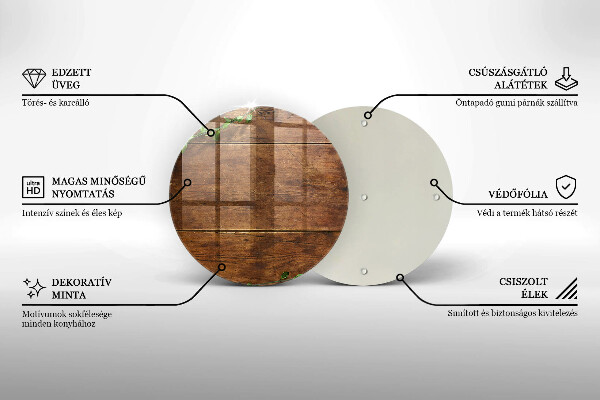 De vidrio templado Tablas y hojas de madera
