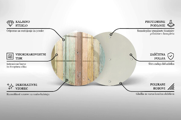 De vidrio templado Tableros vintage coloridos