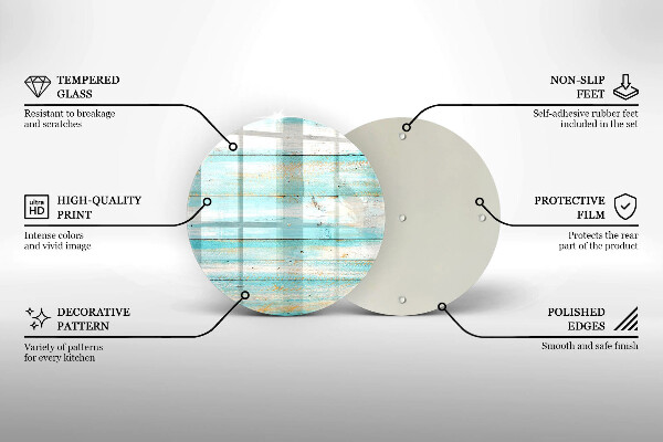 De vidrio templado Tableros de madera antiguos