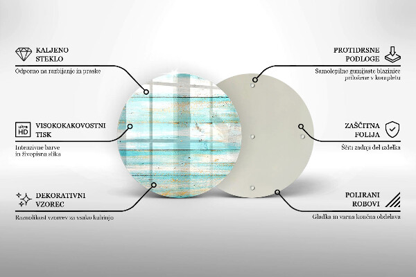 De vidrio templado Tableros de madera antiguos