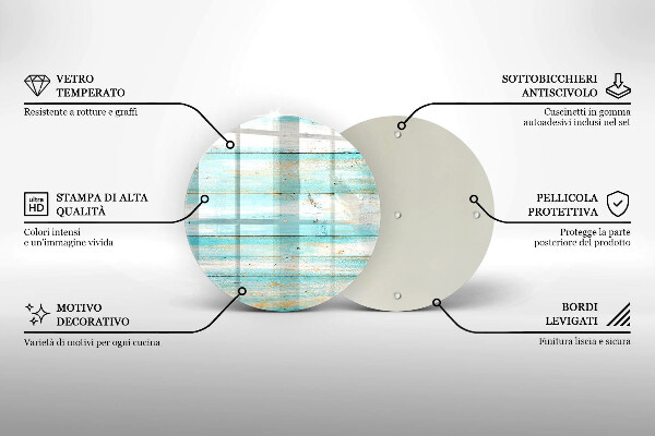De vidrio templado Tableros de madera antiguos