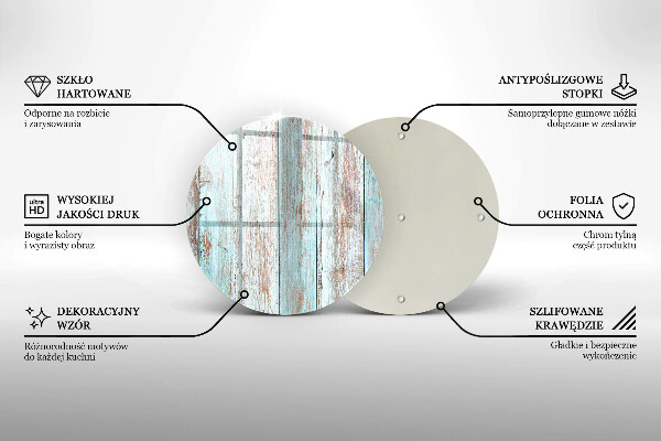 De vidrio templado Viejos tableros vintage