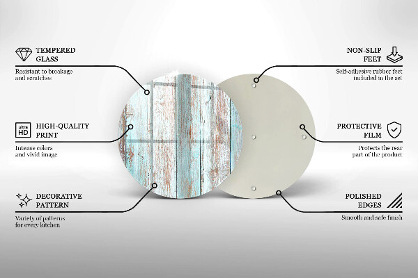 De vidrio templado Viejos tableros vintage
