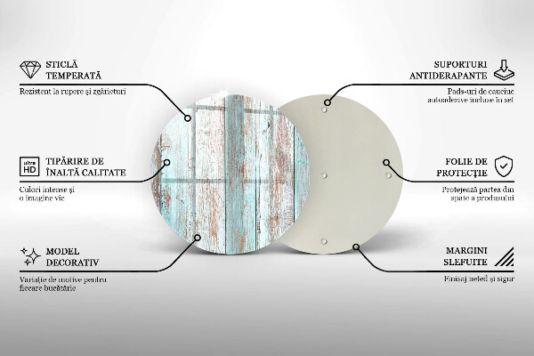 De vidrio templado Viejos tableros vintage