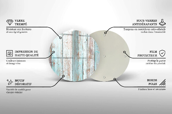 De vidrio templado Viejos tableros vintage