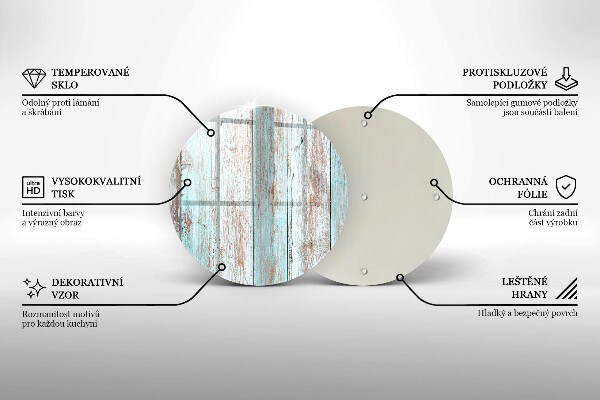 De vidrio templado Viejos tableros vintage